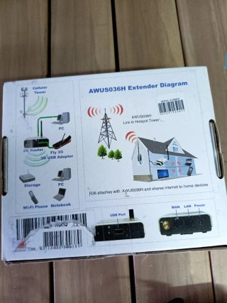 Alfa R36 Router con Antena y Adaptador