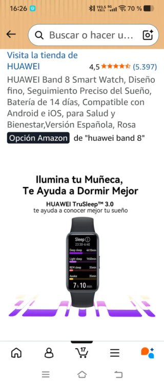 Huawei Band 8 Smartwatch Oro Rosa
