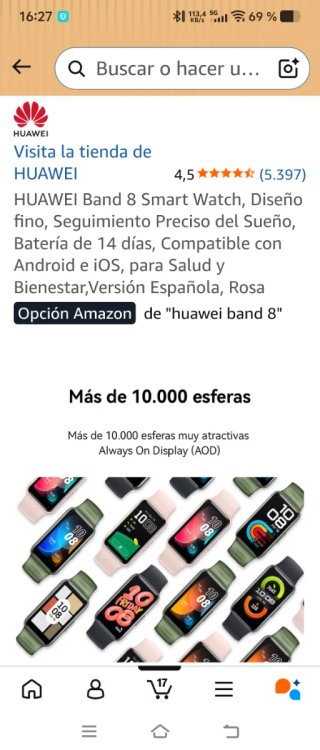 Huawei Band 8 Smartwatch Oro Rosa