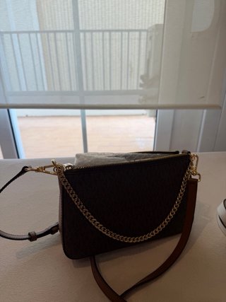 Bolso Michael Kors Marrón y Dorado Nuevo