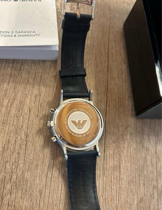 Orologio Emporio Armani Uomo Nero/Argento