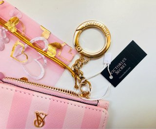 Tarjetero Llavero Victoria's Secret Rosa