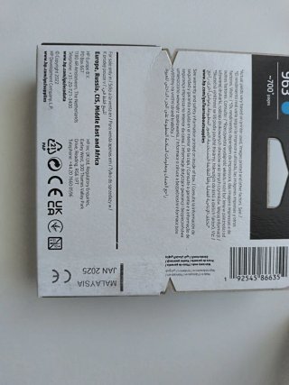 Cartucho Tinta Enero 2025 HP 963 Cian