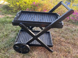 Carrito Camarera Madera Negro