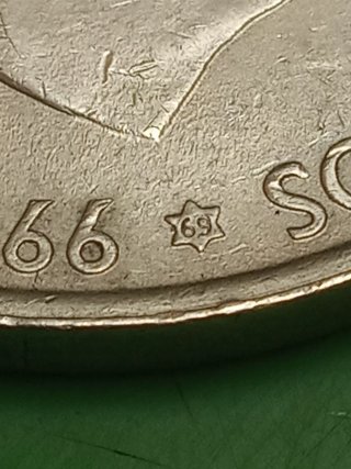 Moneda 100 Pesetas 1966 Francisco Franco TRUCADA