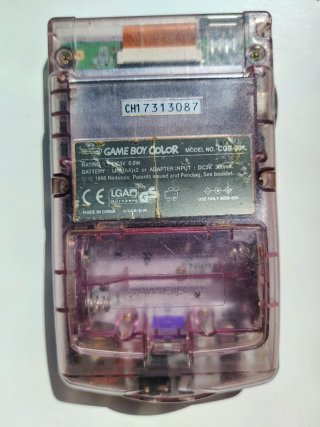 Game Boy Color Morado Transparente + Funda