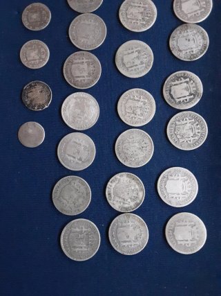 Lote 140 gr Plata 0,900 Monedas Antiguas