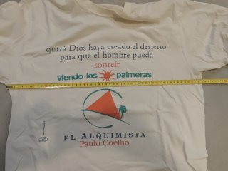 Camiseta El Alquimista Paulo Coelho