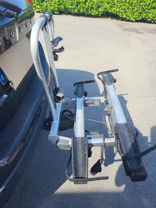 Portabicicletas per auto con sfera, 2 bici