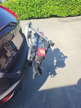 Portabicicletas per auto con sfera, 2 bici