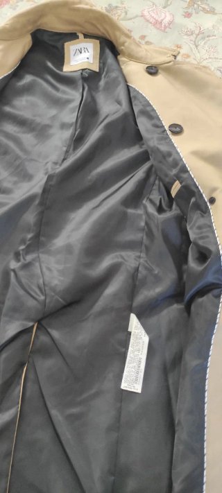 Gabardina Zara Beige Hombre
