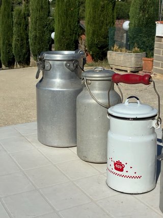 Bidoni latte vintage da collezione