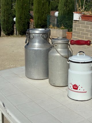 Bidoni latte vintage da collezione