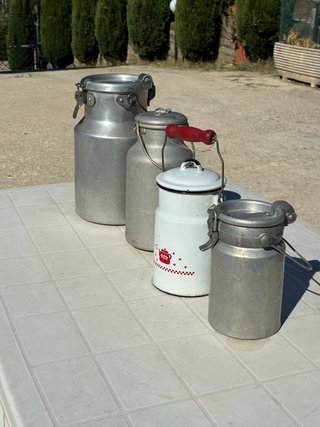 Bidoni latte vintage da collezione