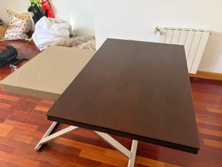 Mesa centro elevable convertible comedor