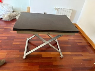 Mesa centro elevable convertible comedor