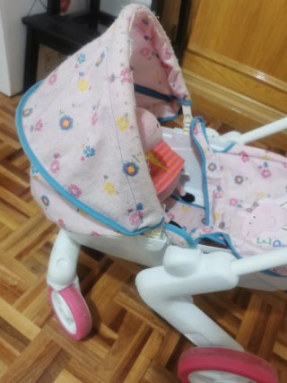 Cochecito Muñeca Peppa Pig con Peluches