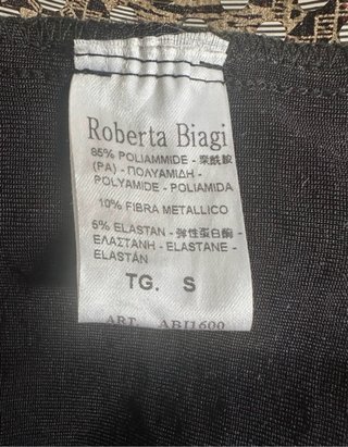 Abito lungo paillettes oro e nero