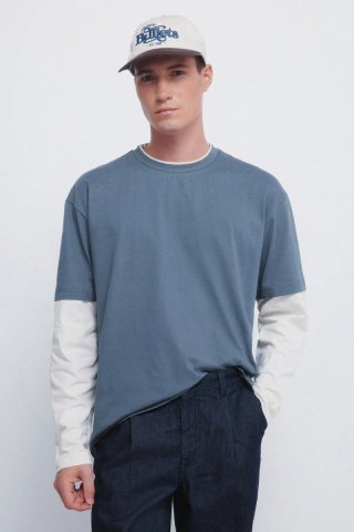 Camiseta Springfield manga larga doble