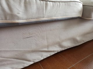 Sofá modular beige tela