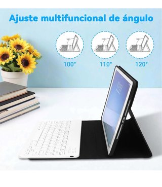 Funda Teclado Bluetooth iPad Air 3 10.5 Negro