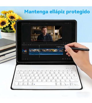 Funda Teclado Bluetooth iPad Air 3 10.5 Negro