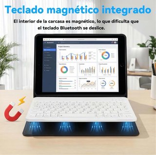 Funda Teclado Bluetooth iPad Air 3 10.5 Negro