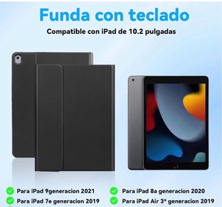 Funda Teclado Bluetooth iPad Air 3 10.5 Negro