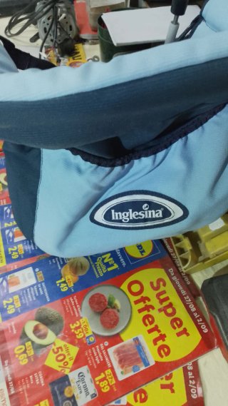 Seggiolino da tavolo per bambini blu Inglesina.
