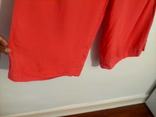 Pantalón Mango Rojo Talla XXS