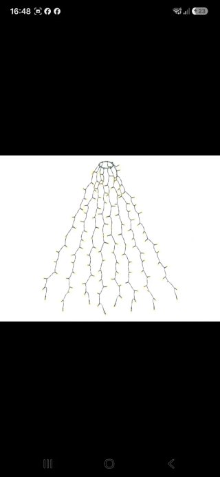 Luci calde albero Natale 150cm c