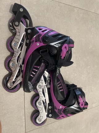 Patines en línea morados ABEC-7 talla 35-38