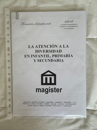 Temario Oposiciones Magister Educación Infantil