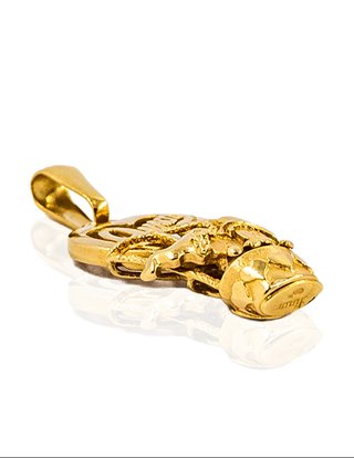 Colgante Globo Amor Novios 2.6cm Oro 18k 16255