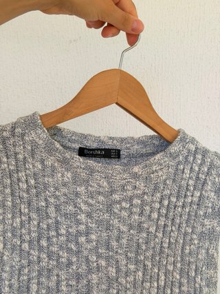 Top Bershka gris talla S