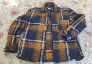 Sobrecamisa Zara cuadros multicolor