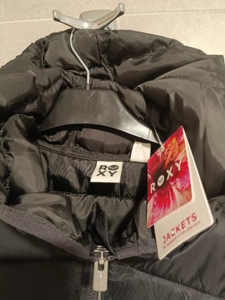Chaqueta Roxy Negra con Capucha Talla M