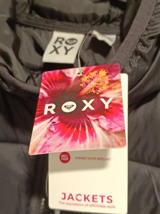 Chaqueta Roxy Negra con Capucha Talla M