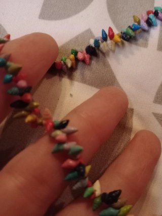 Collar mini caracolas multicolor