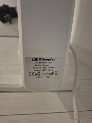Orbegozo RRE 1000 Calefactor