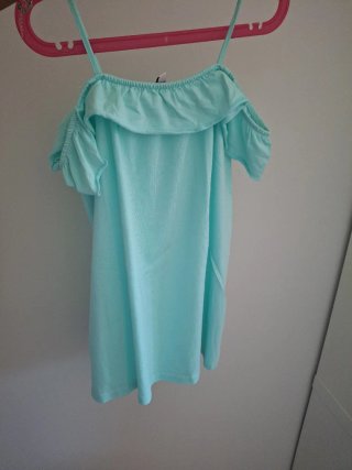 Camiseta tirantes azul turquesa
