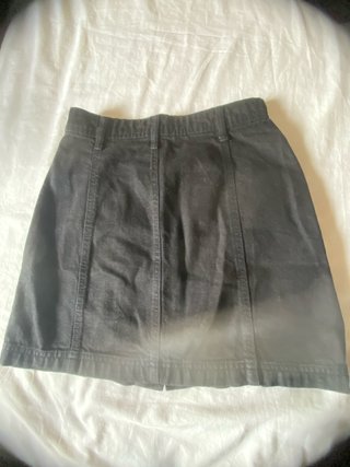 Falda vaquera negra Stradivarius Talla M