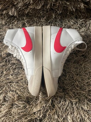 Nike Blazer Mid Blancas Rojas Talla 40