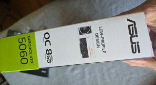 Caixa da Placa Gráfica Asus GeForce RTX 5060 LP