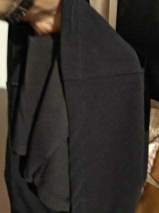 Precioso vestido midi bicolor (negro y crema)