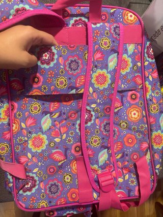 Mochila y estuche floral Flamenco