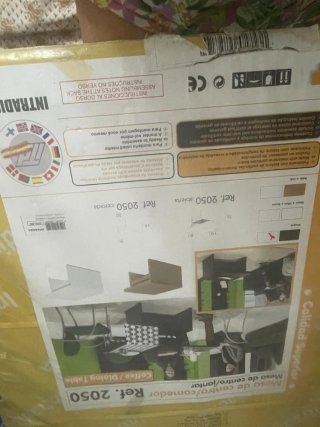 Mesa centro/comedor elevable y plegable negra