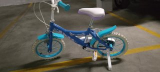 Bicicleta Niña Frozen Azul
