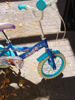 Bicicleta Niña Frozen Azul