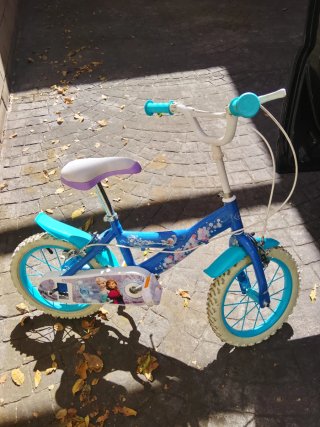 Bicicleta Niña Frozen Azul